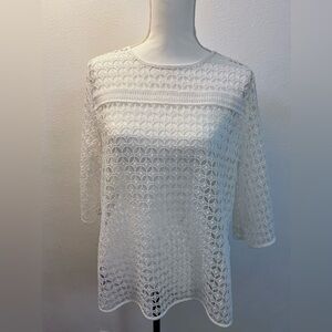 Lace top, LOFT size M